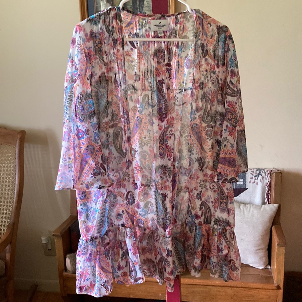 American Eagle Outfitters Multicolor Kimono